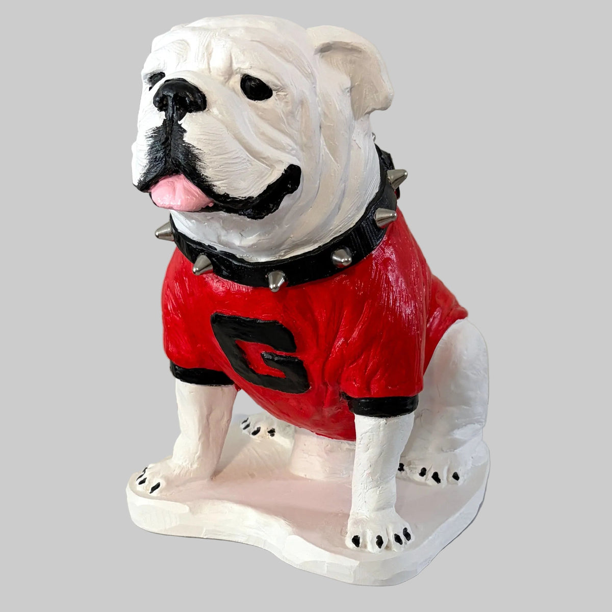 UGA Georgia Bulldog Mascot Stone Statue for Garden, Yard, Home Decor and Porch.