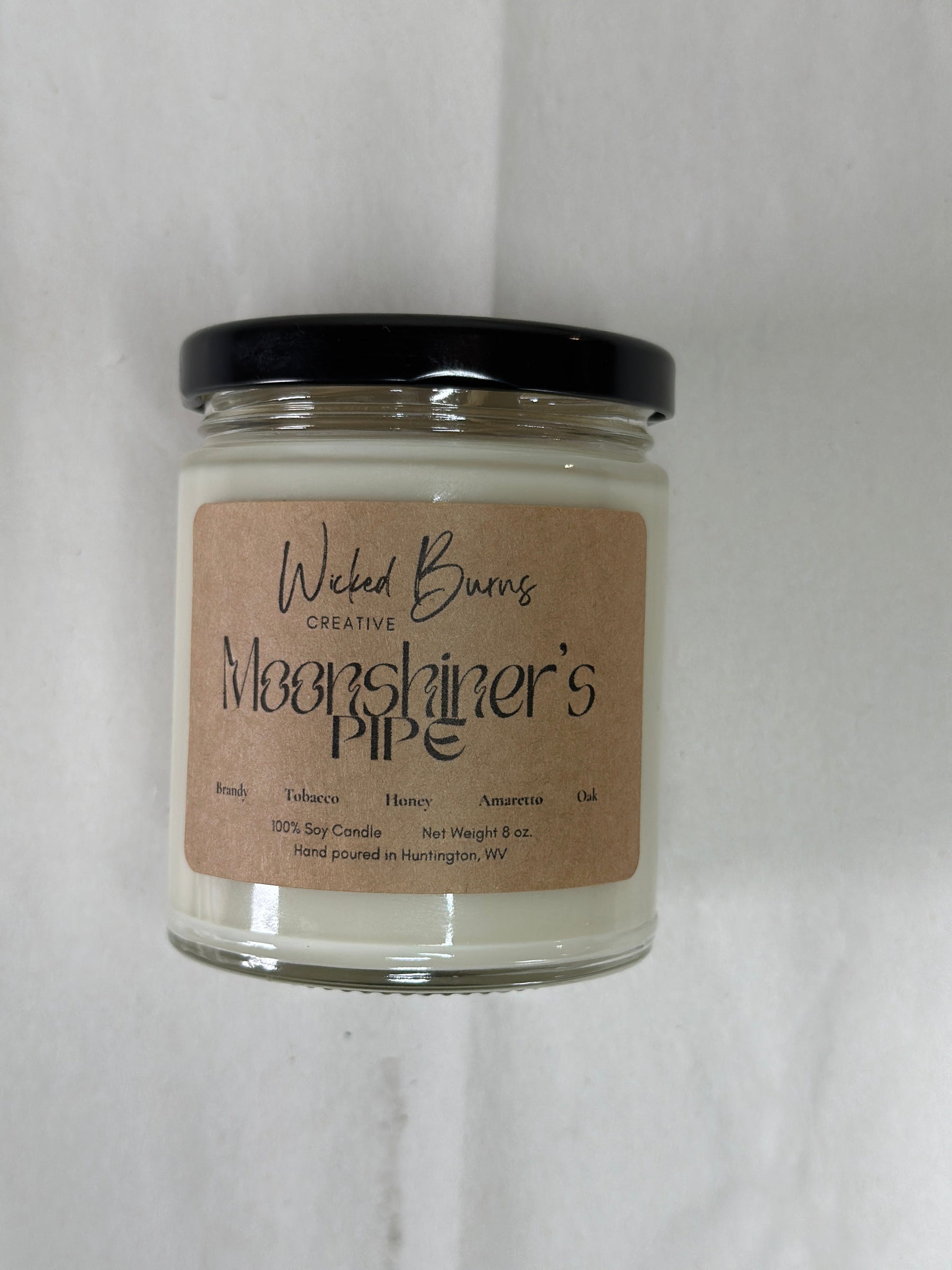 Moonshiner’s Pipe – Tobacco, Brandy & Oak Soy Candle