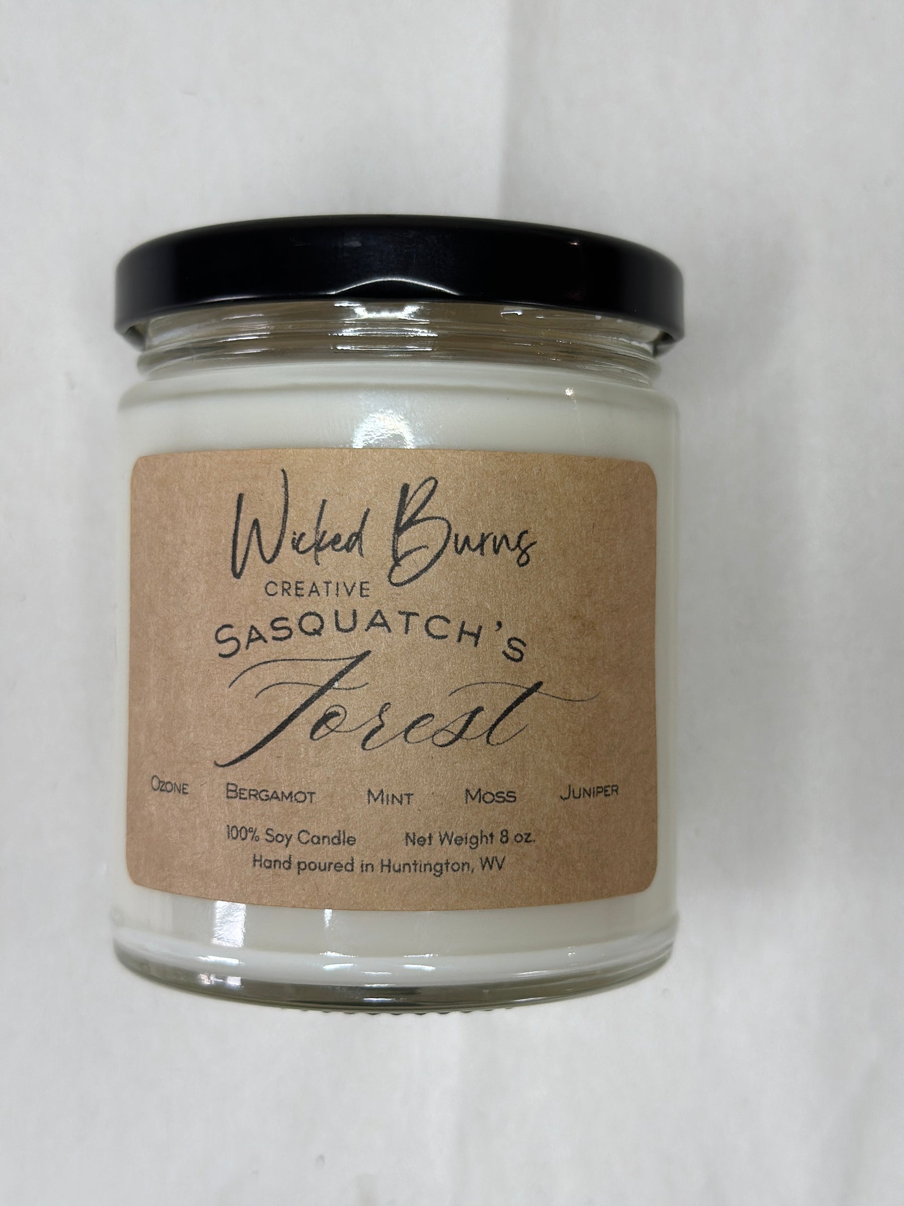 Sasquatch’s Forest Candle – Ozone, Moss & Earthy Woods | Soy Candle | 8 oz & 13 oz