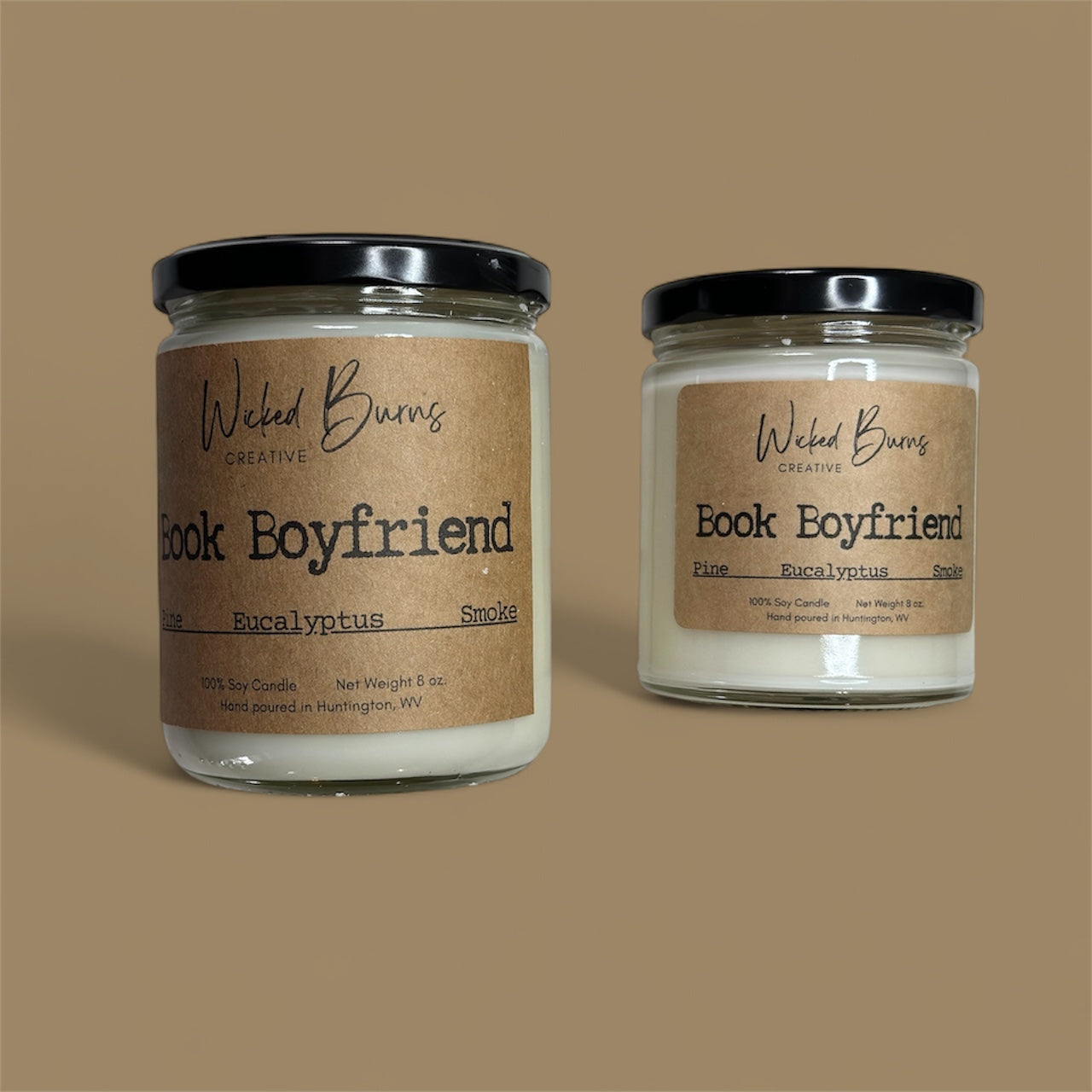 Book Boyfriend Candle | Pine, Smoke & Tonka Bean – Soy Wax