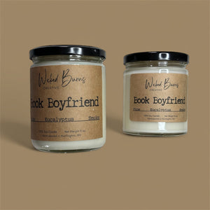 Book Boyfriend Candle | Pine, Smoke & Tonka Bean – Soy Wax