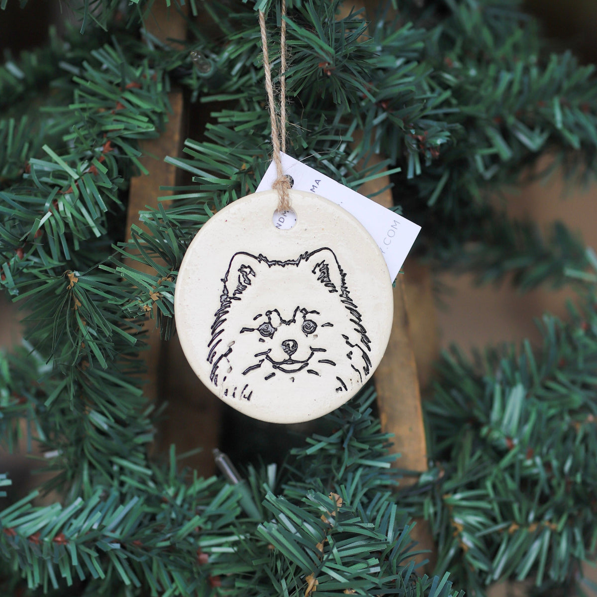 Prodigal Pottery Handmade Ceramic Dog Breed Ornament — product view 6