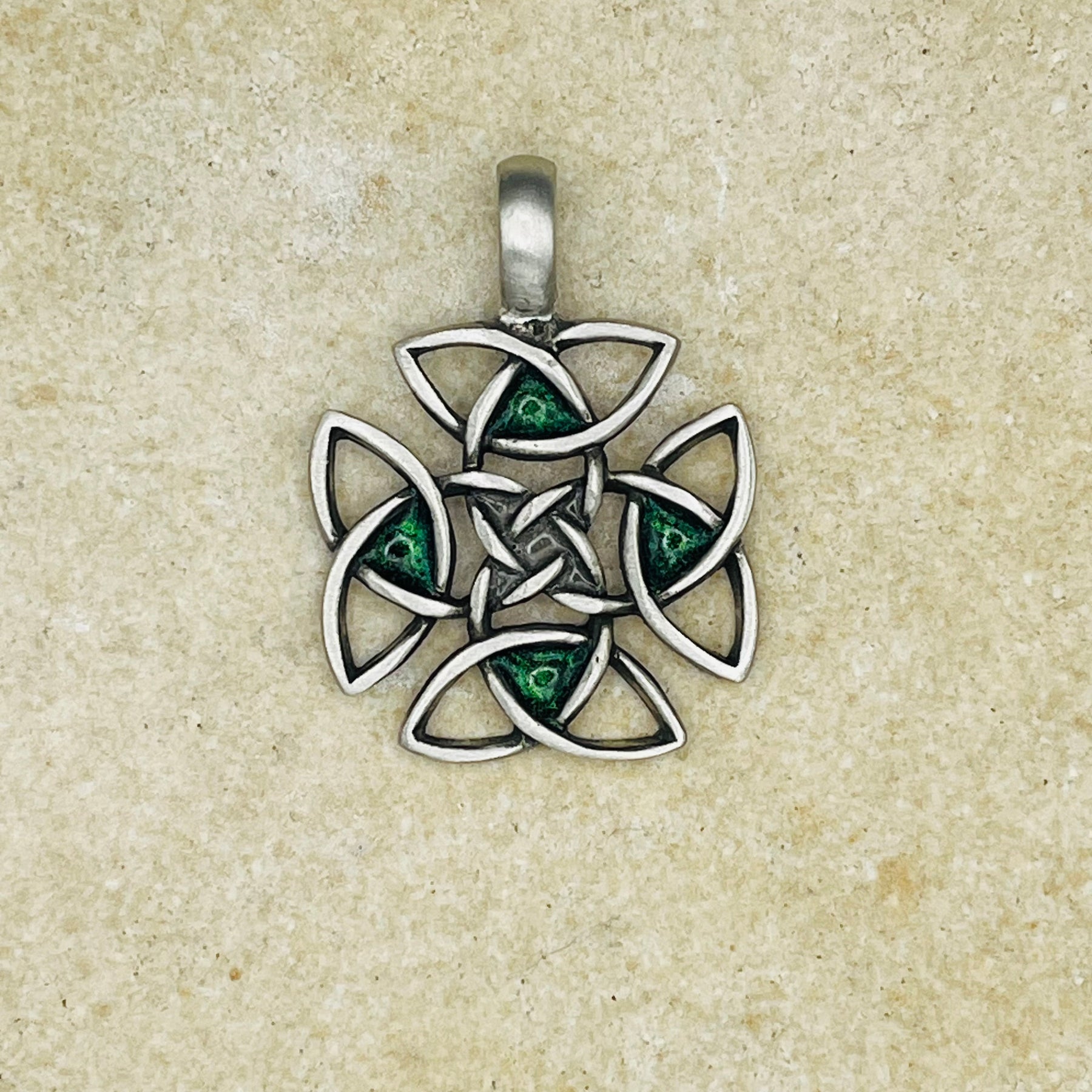 Celtic Memory Knot - Antiqued Pewter Memorial Pendant