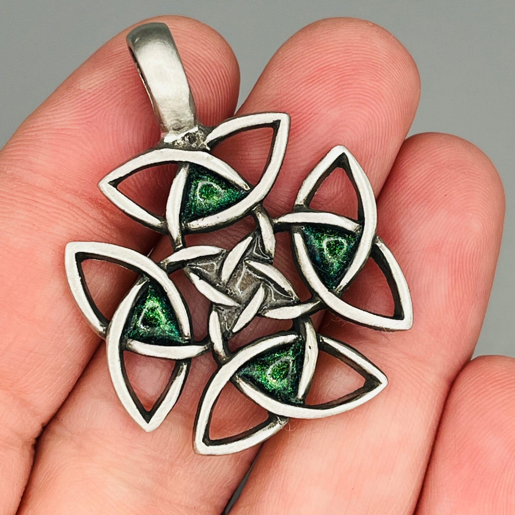 Celtic Memory Knot - Antiqued Pewter Memorial Pendant