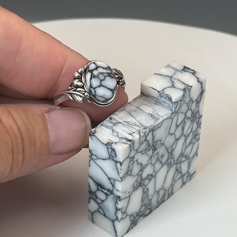 The Weeping Willow Sterling Silver and Tru-Stone Memorial Ring