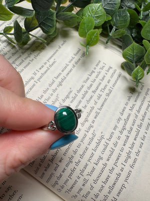 Malachite Adjustable Ring