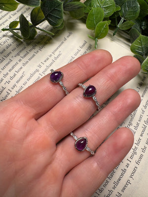 Amethyst Adjustable Ring