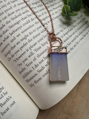 Aura Plated Druzy Agate Necklace