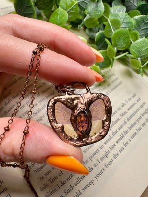 Butterfly and Amethyst Necklace