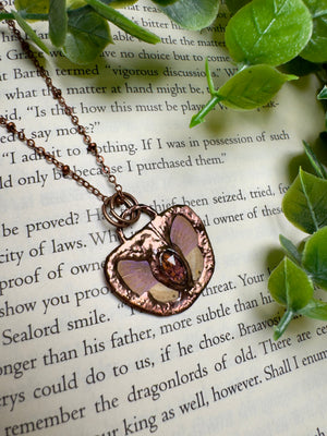 Butterfly and Amethyst Necklace
