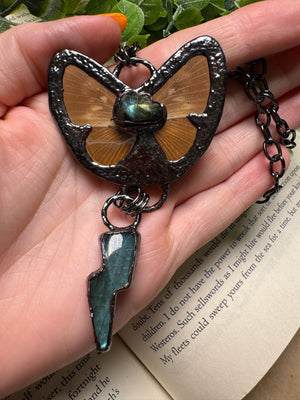 Butterfly and and Labradorite Necklace