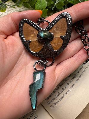 Butterfly and and Labradorite Necklace
