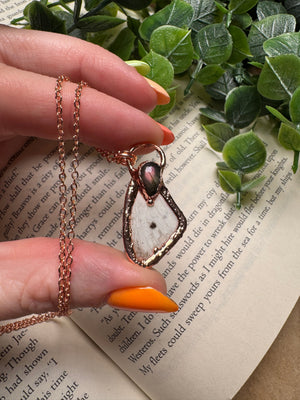Butterfly Wing and Labradorite Necklace