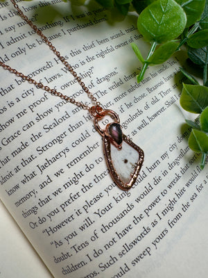 Butterfly Wing and Labradorite Necklace