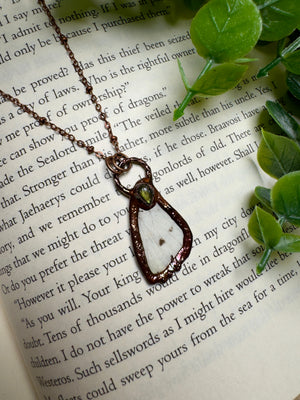 Butterfly Wing and Labradorite Necklace