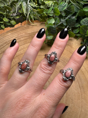 Rhodochrosite Ring Adjustable
