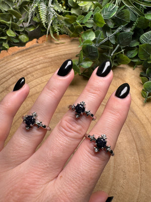 Blue Sandstone Ring Adjustable