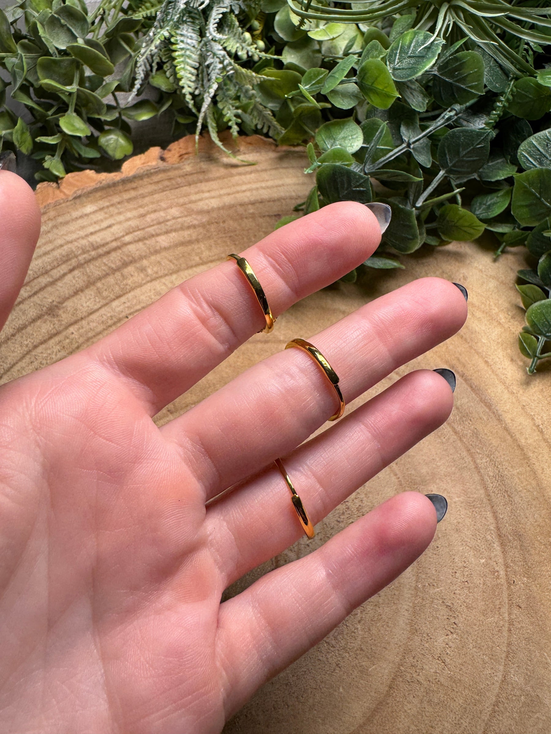 Obsidian Ring Adjustable