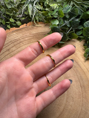 Obsidian Ring Adjustable