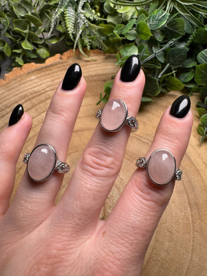Rose Quartz Ring Adjustable