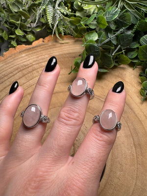 Rose Quartz Ring Adjustable