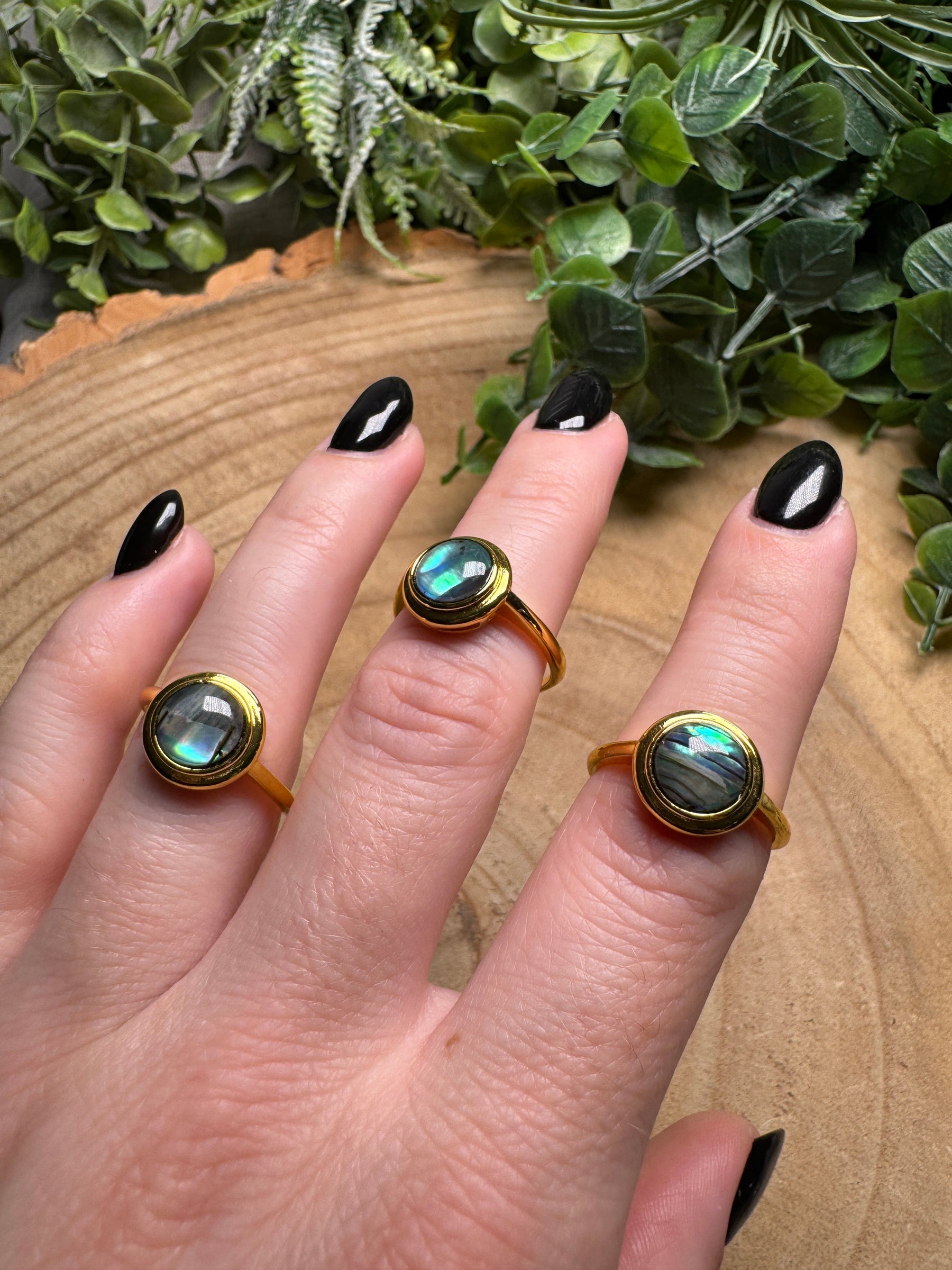 Abalone Shell Ring Adjustable