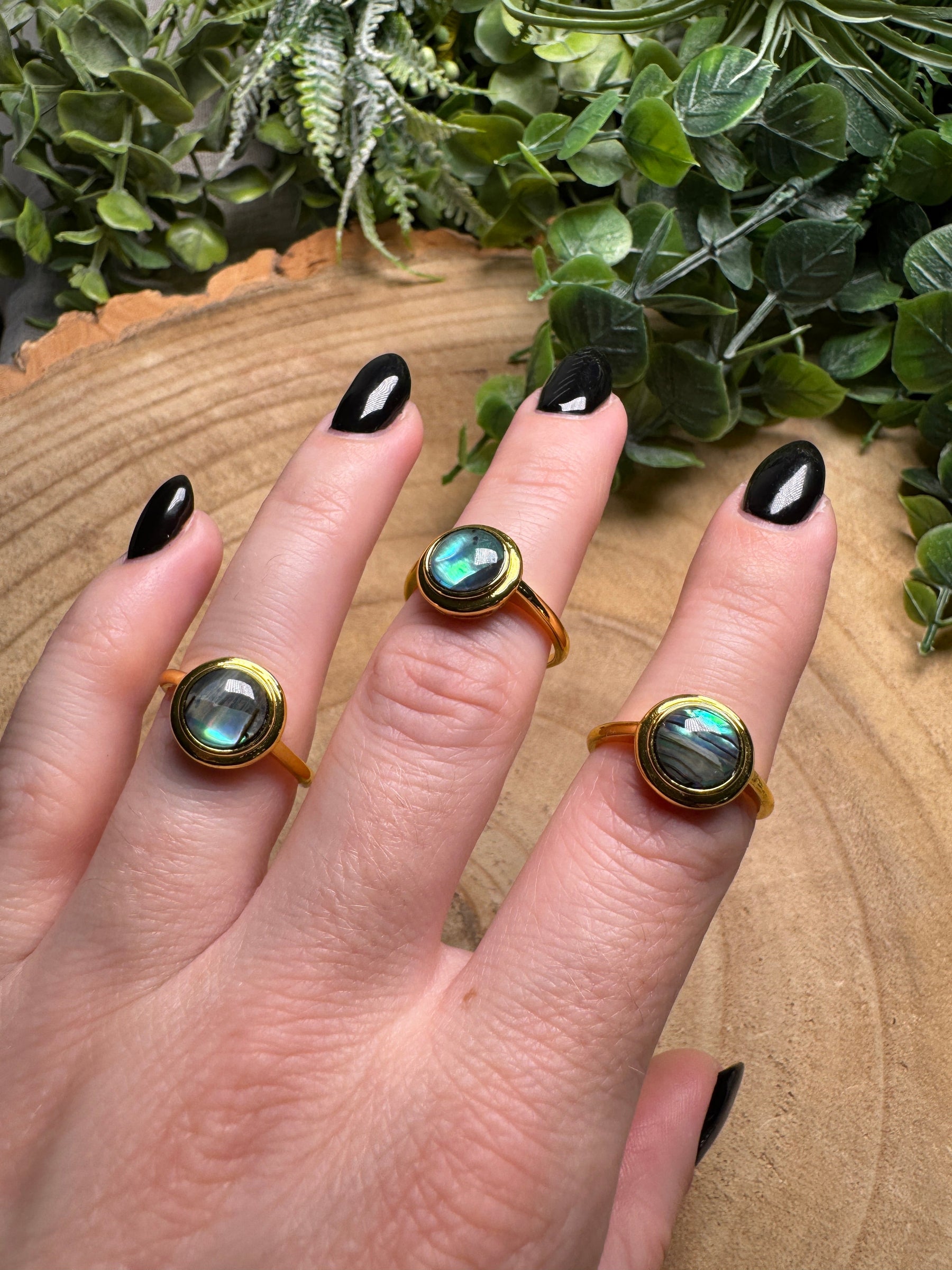 Abalone Shell Ring Adjustable