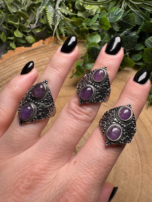 Amethyst Ring Adjustable
