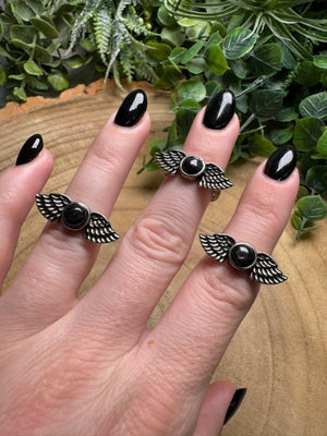 Hypersthene Angel Ring Adjustable