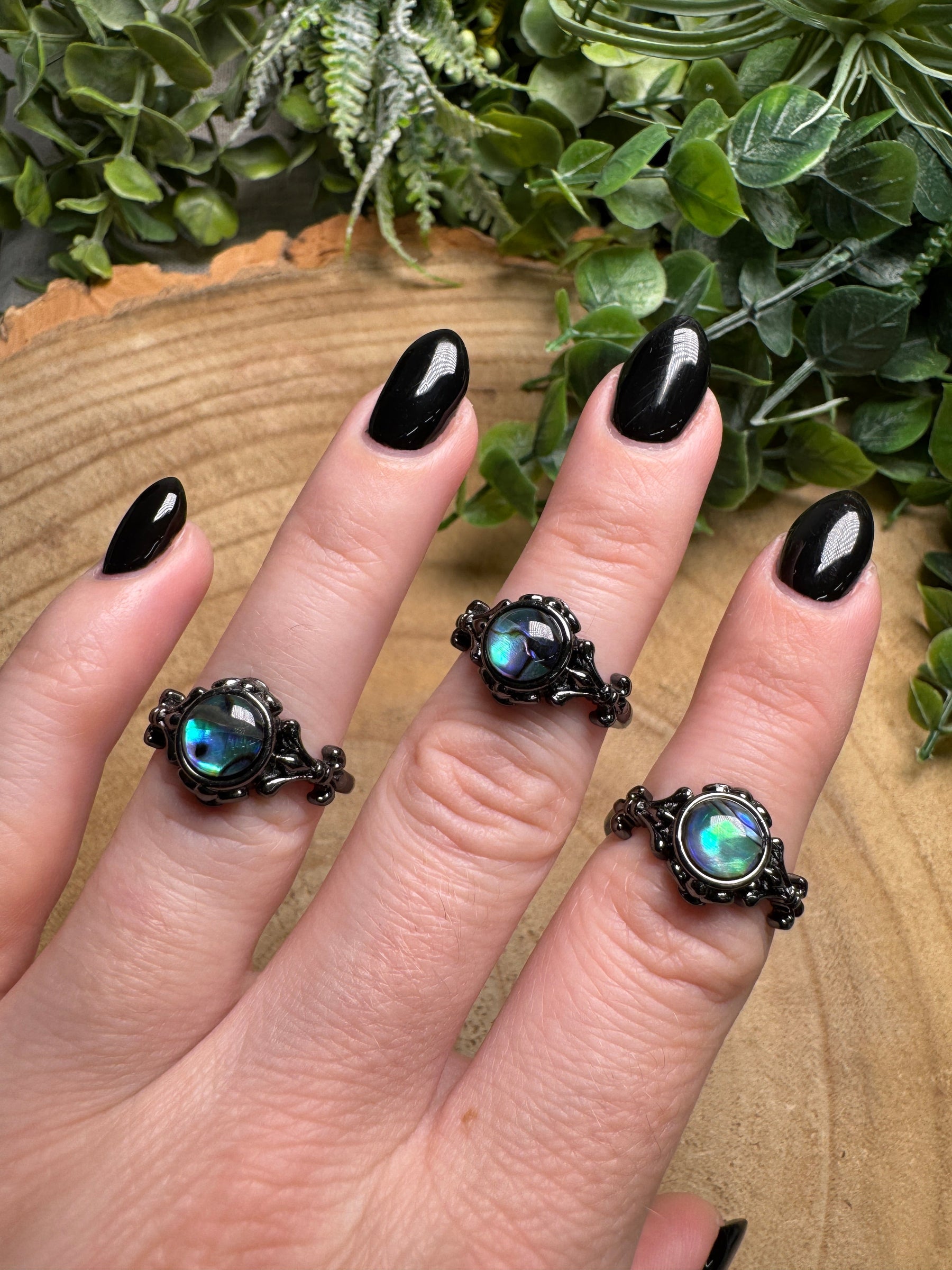 Abalone Shell Ring Adjustable