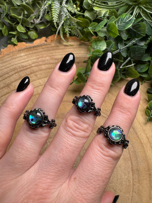 Abalone Shell Ring Adjustable