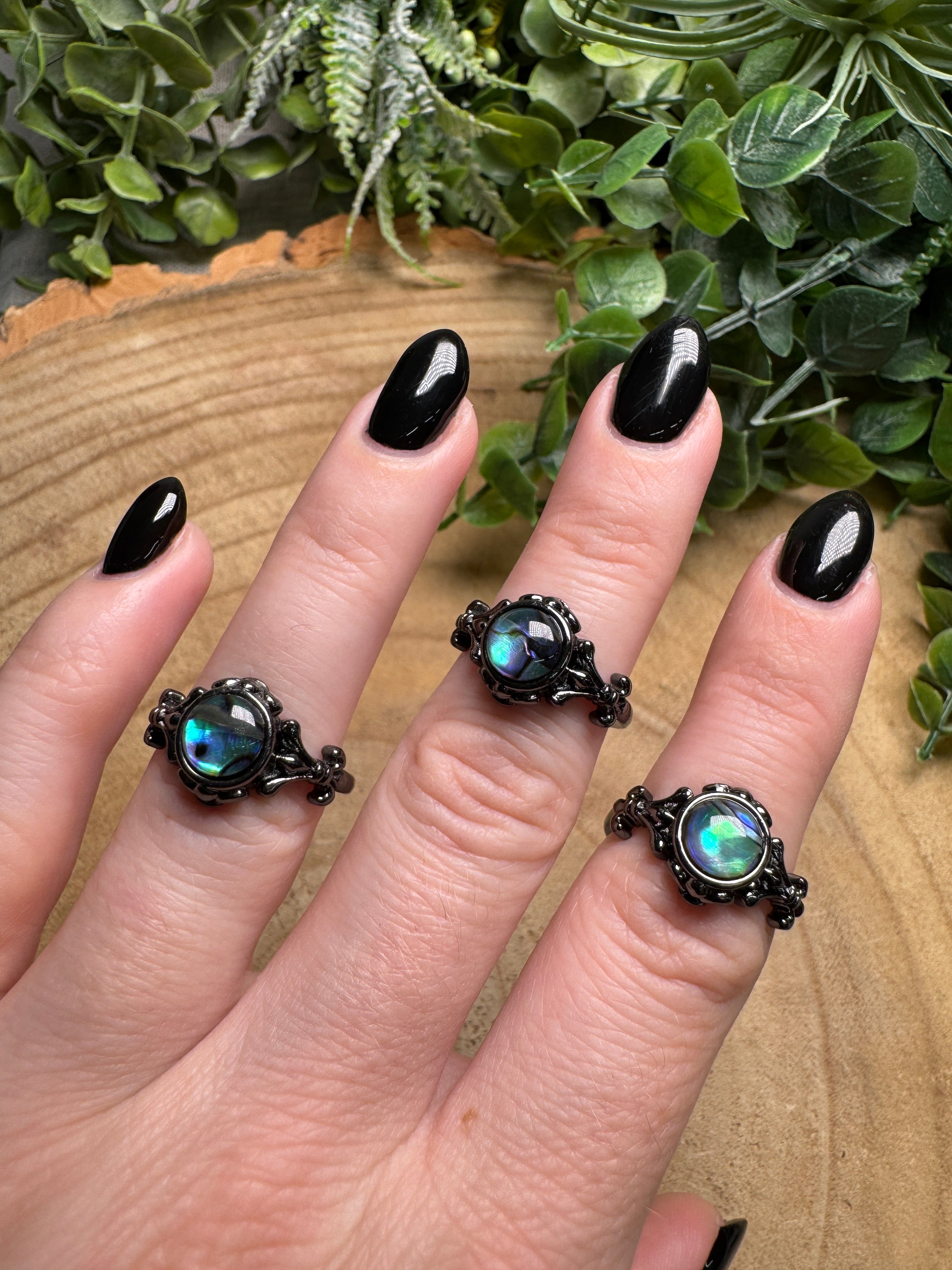 Abalone Shell Ring Adjustable