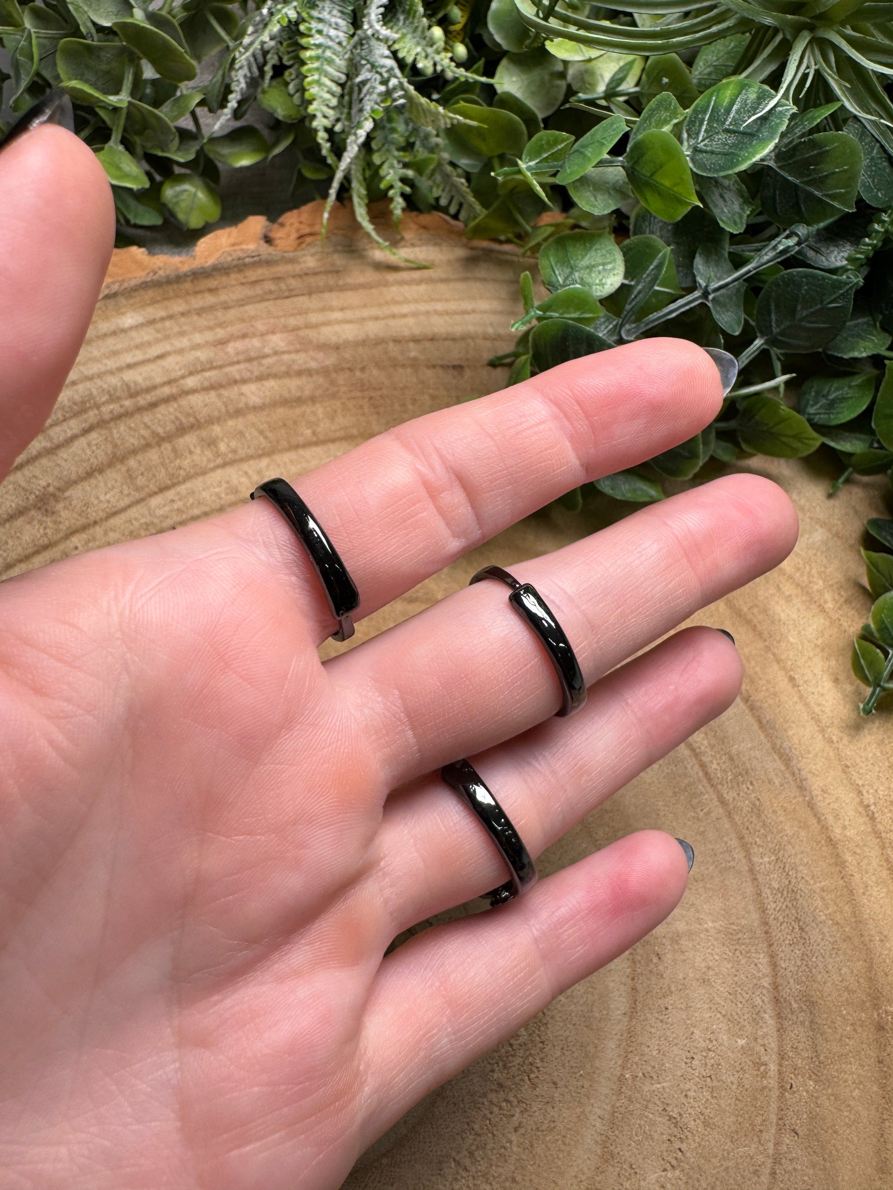 Labradorite Locket Ring Adjustable