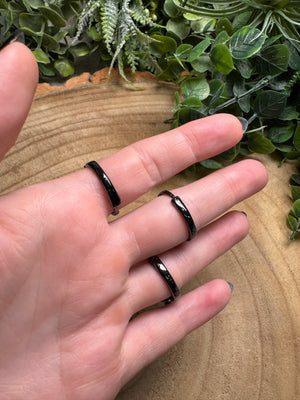 Labradorite Locket Ring Adjustable