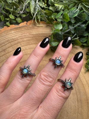 Opal Star Ring Adjustable