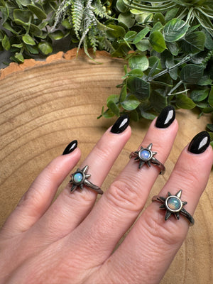 Opal Star Ring Adjustable