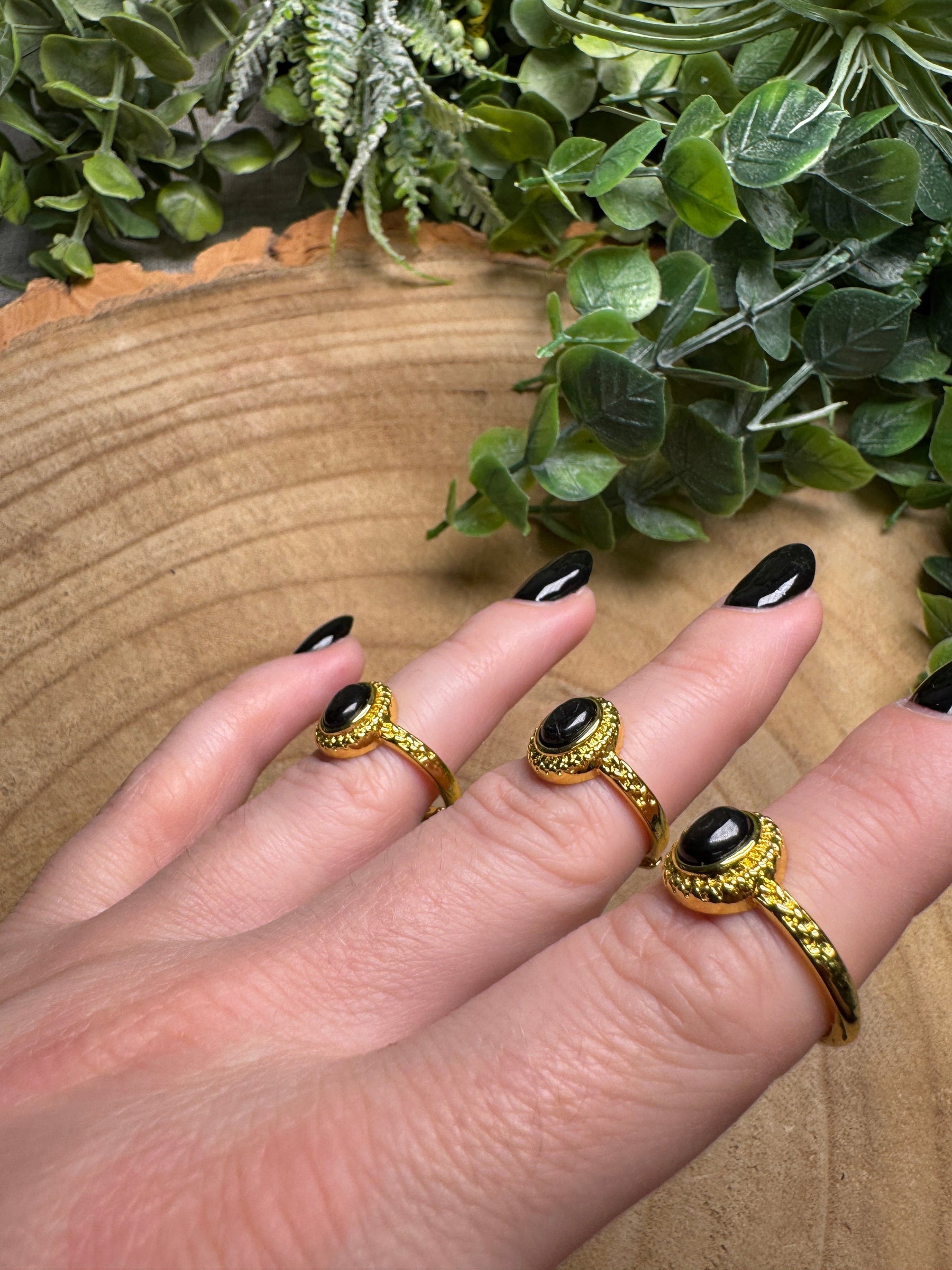 Hypersthene Ring Adjustable