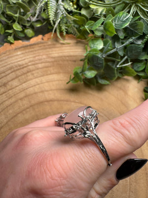 Rose Quartz Ring Adjustable