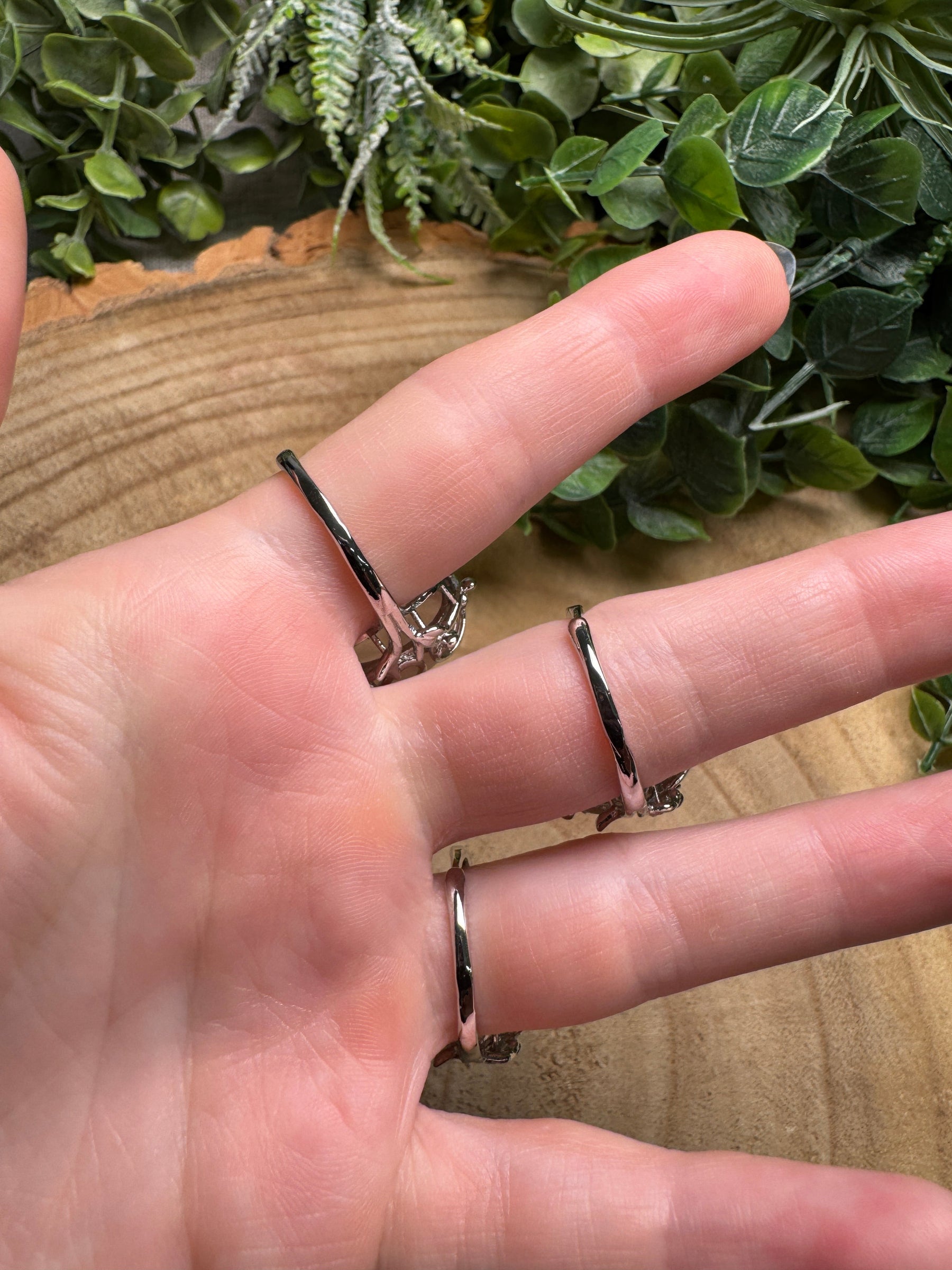 Rose Quartz Ring Adjustable