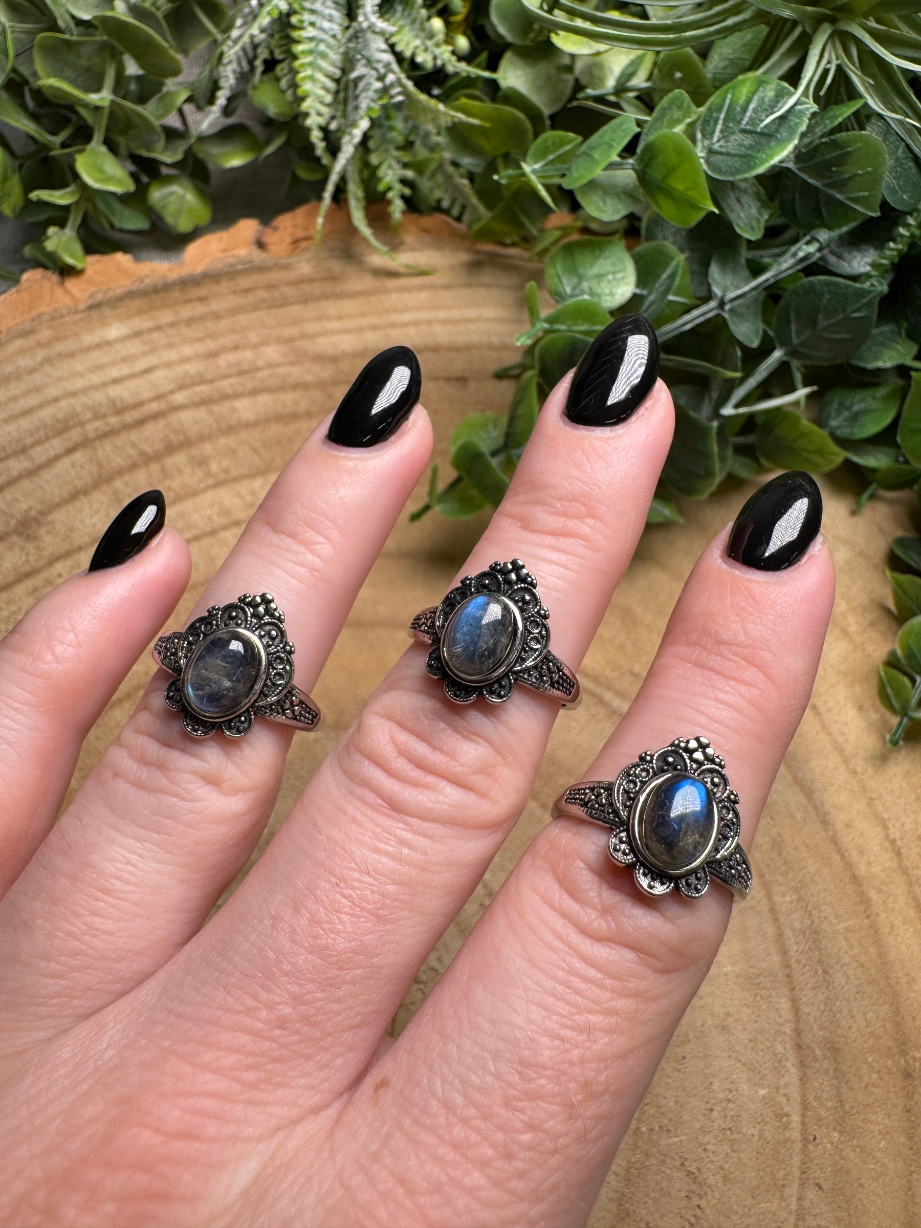 Labradorite Ring Adjustable