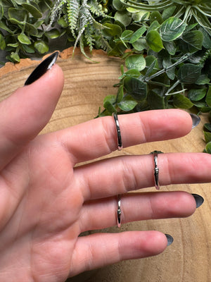 White Moonstone Ring Adjustable