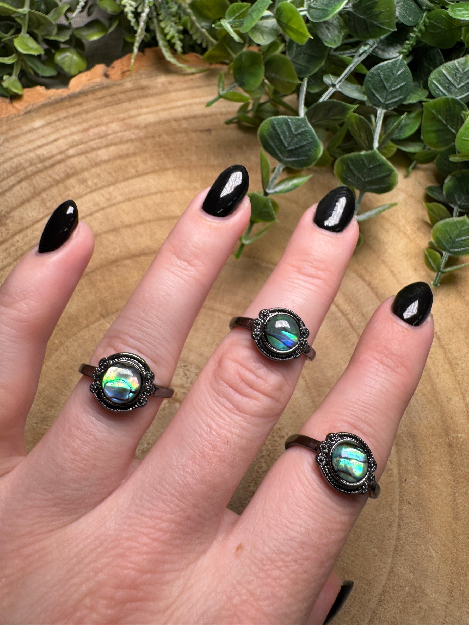 Abalone Shell Ring Adjustable