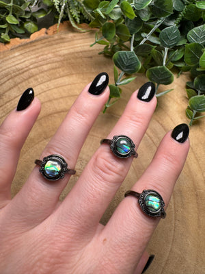 Abalone Shell Ring Adjustable
