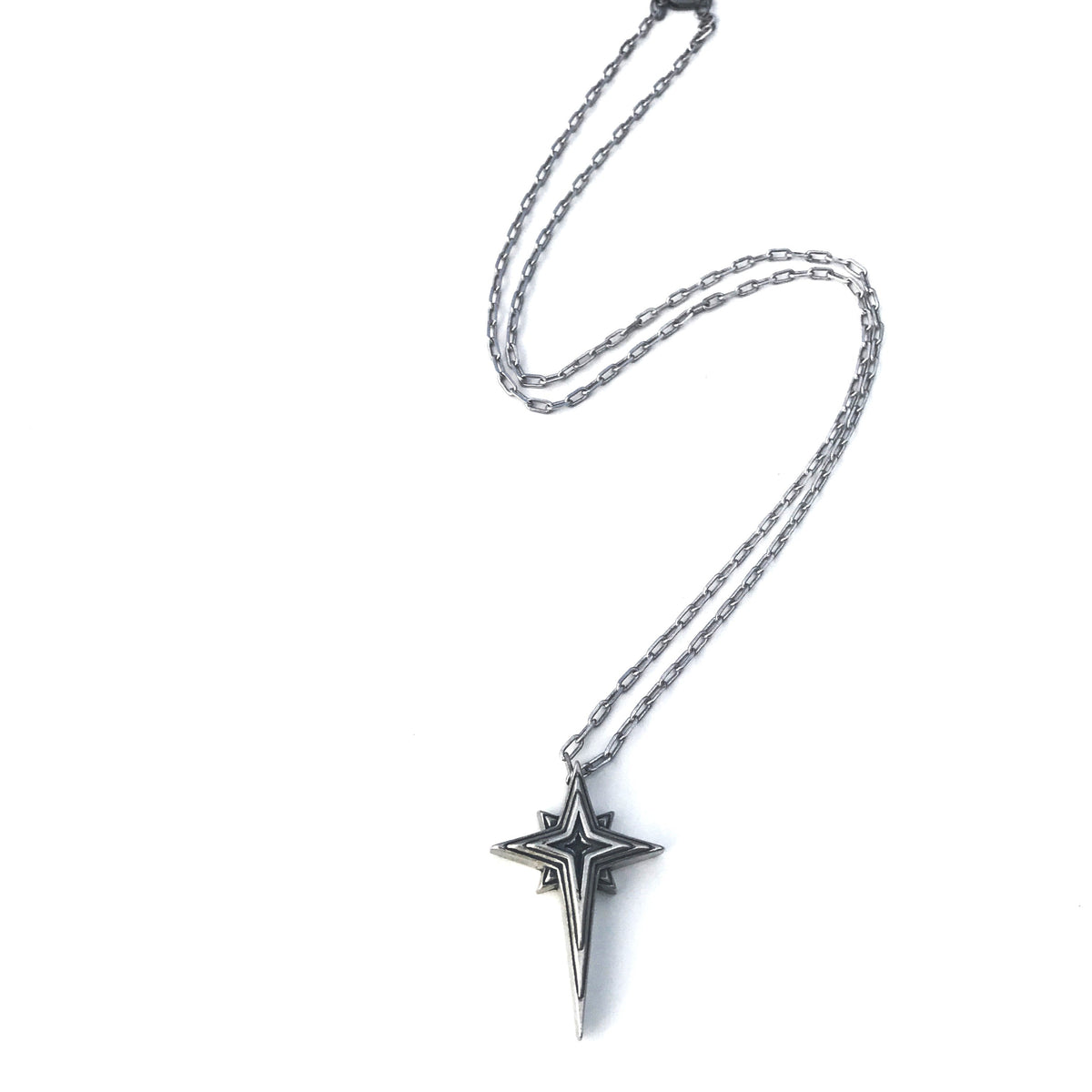 FAITH Star Cross Necklace - Sterling Silver by Forged By Fire — view 1 of 4