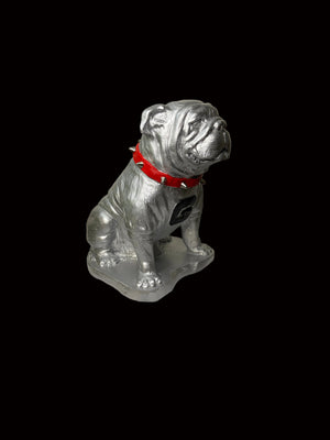 Chrome Finish Georgia Bulldogs Cast Stone Mascot Sculpture