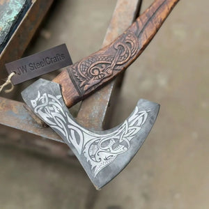 Skeggox Style Viking Bearded Axe Hand Forged | Outdoor Utility Tool