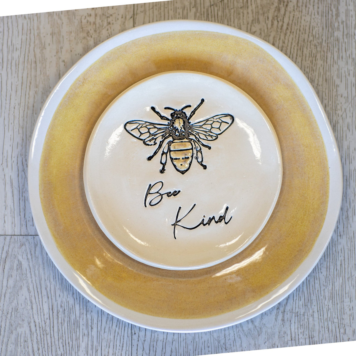 Prodigal Pottery Ceramic Bee Plate — product view 2