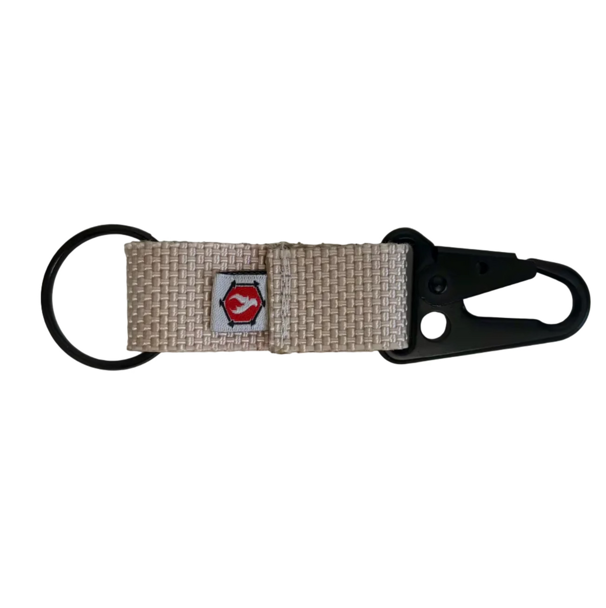 The Chauffeur - Firehose Edition - Durable keychain clip detail view by Recycled Firefighter