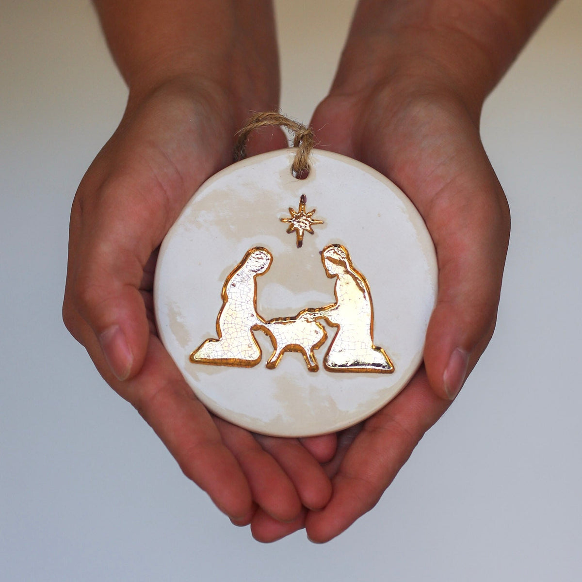 Prodigal Pottery Ceramic Christmas Story Ornament Set — product view 1