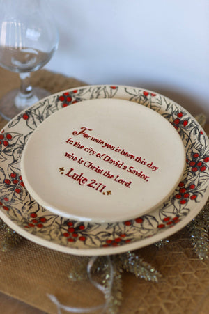 Prodigal Pottery Christmas Scripture Plates — product view 17